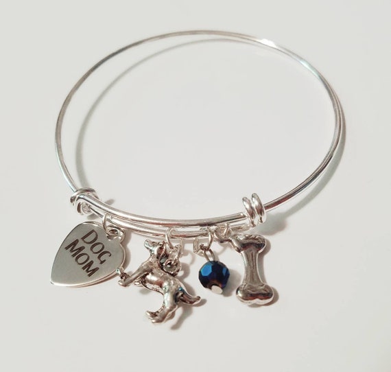 dog mom charm bracelet