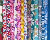 15 Liberty Fabric Scrap Bundle 5 quot x5 quot Charm Squares MULTICOLOURS Floral Abstract Patchwork Craft Quilting