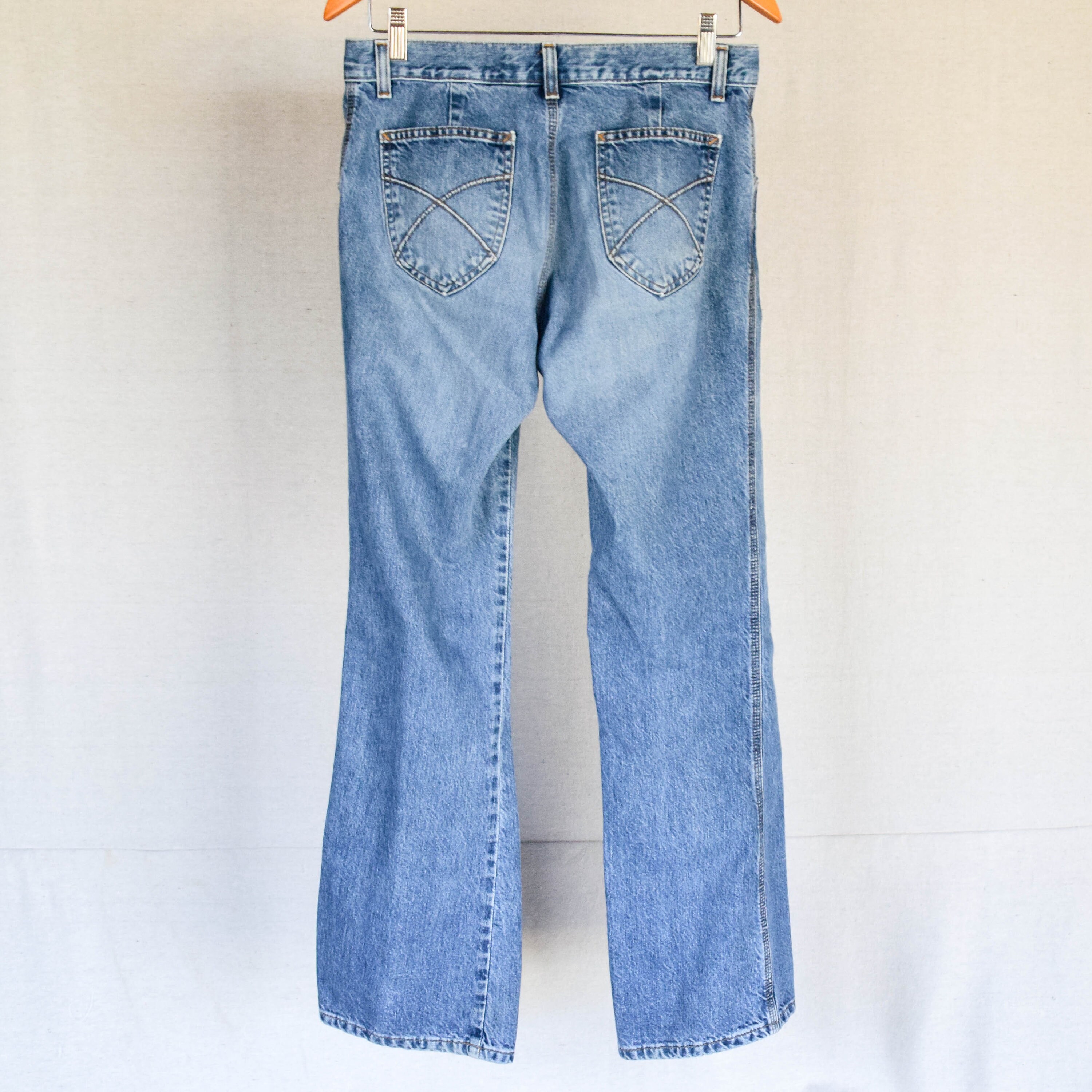 Y2K Low Rise Flare Gap Jeans With Back 