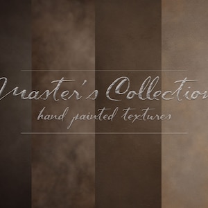 May include: Four different brown hand-painted textures. The text "Master's Collection hand painted textures" is in the center of the image.