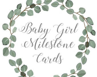 Cartões Baby Milestone, presente de chá de bebê, bebê recém-nascido, menos de 10 dólares