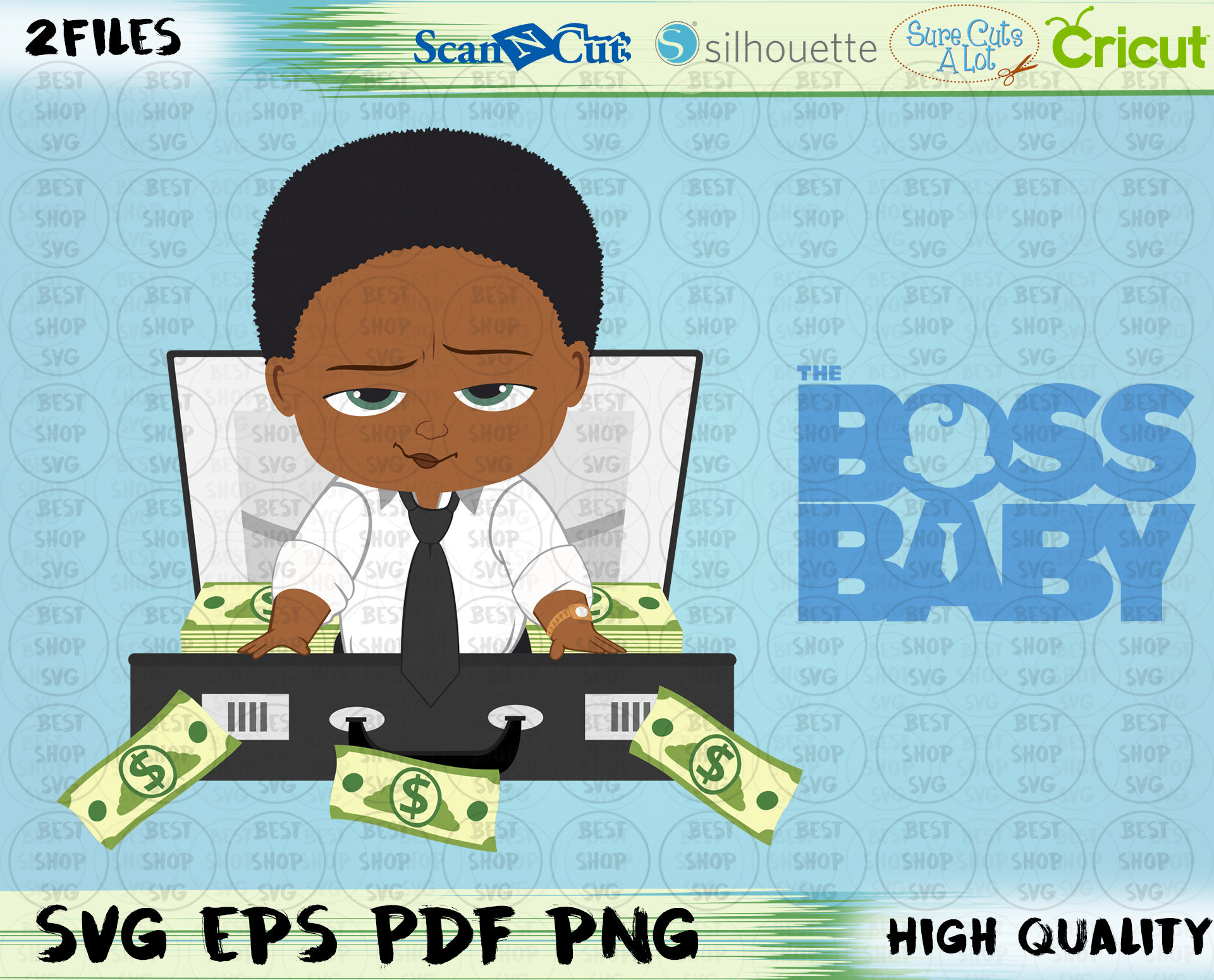 Download The Baby Boss SVG Baby Boy African American Afro PNG PDF | Etsy