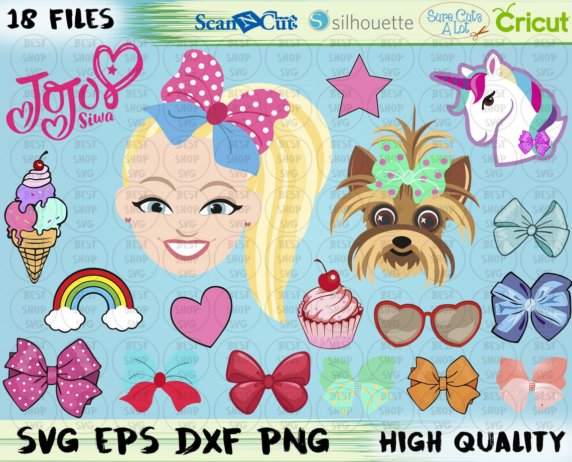 Jojo Siwa svg png eps Jojo svg JoJo Cutting file Clipart | Etsy