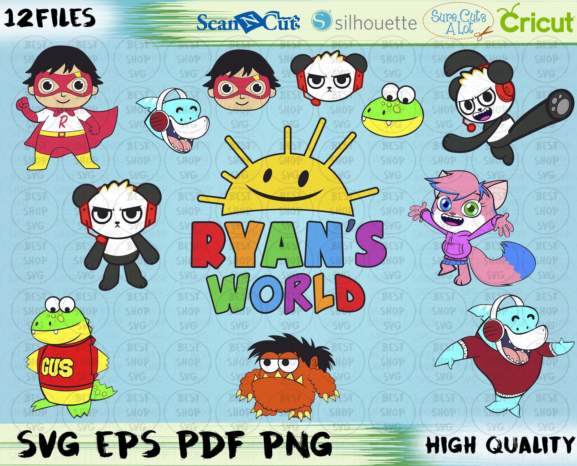 Ryan's World Gus SVG