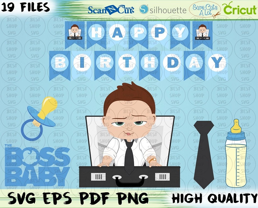 Download Baby Boss SVG PNG PDF Baby Boy Baby svg Birthday Party | Etsy