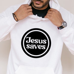 Jésus enregistre les fichiers Svg pour Cricut, Christian Svg, religieux png dxf, croire Svg, louez-le Svg, foi Svg, JSS