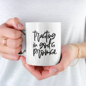 Trusting in Gods Promise Text Druck und Schnitt Design Download in SVG Pdf Png Jpg Eps Dxf, FTH