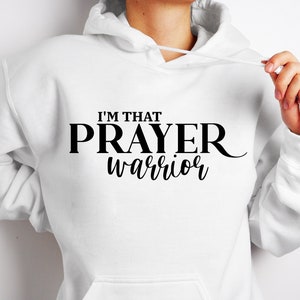I&#39;m That Prayer Warrior Christian SVG Files For Cricut, Png Jpg Eps Dxf Pdf Religious Digital Download, PRY