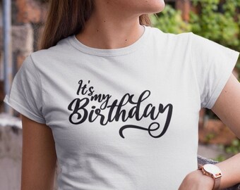 It's My Birthday SVG, Birthday Squad Svg, Birthday Party Svg, Hand Lettered Svg, Instant Download for Cricut