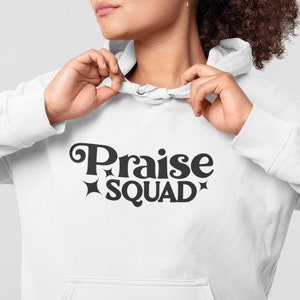 File Svg di Praise Squad per Cricut, Christian Svg, Lodalo Svg, Fede Svg, File Svg della camicia del gruppo della Chiesa, Preghiera png dxf, WSHP