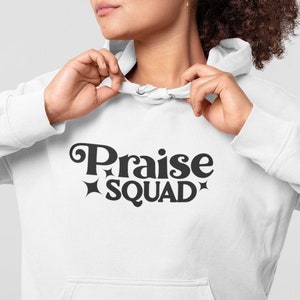 Praise Squad Svg Files For Cricut, Christian Svg, Praise Him Svg, Faith Svg, Church Group Shirt Svg Files, Prayer png dxf, WSHP