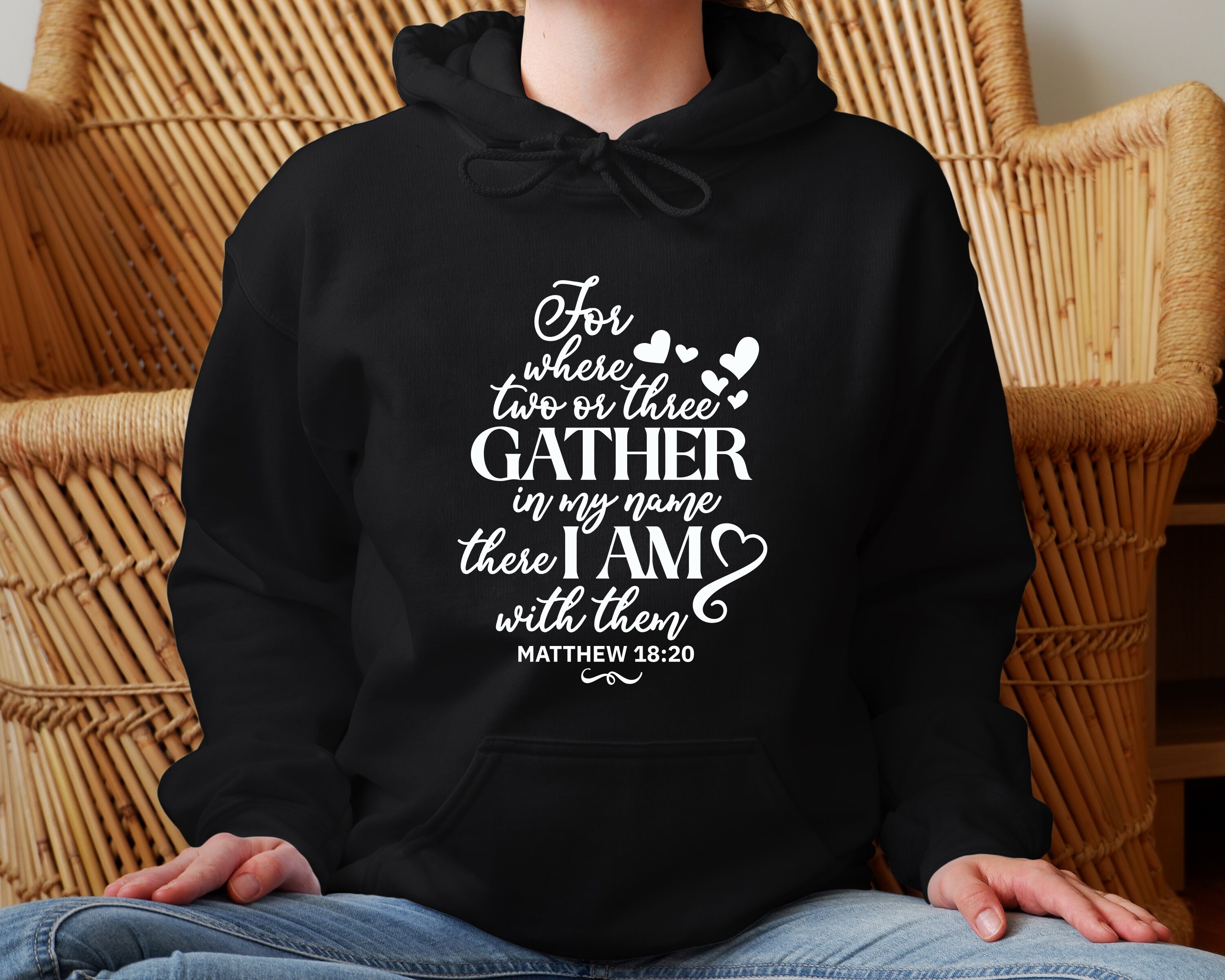 For where two or three gather in my name there i am with them etsy