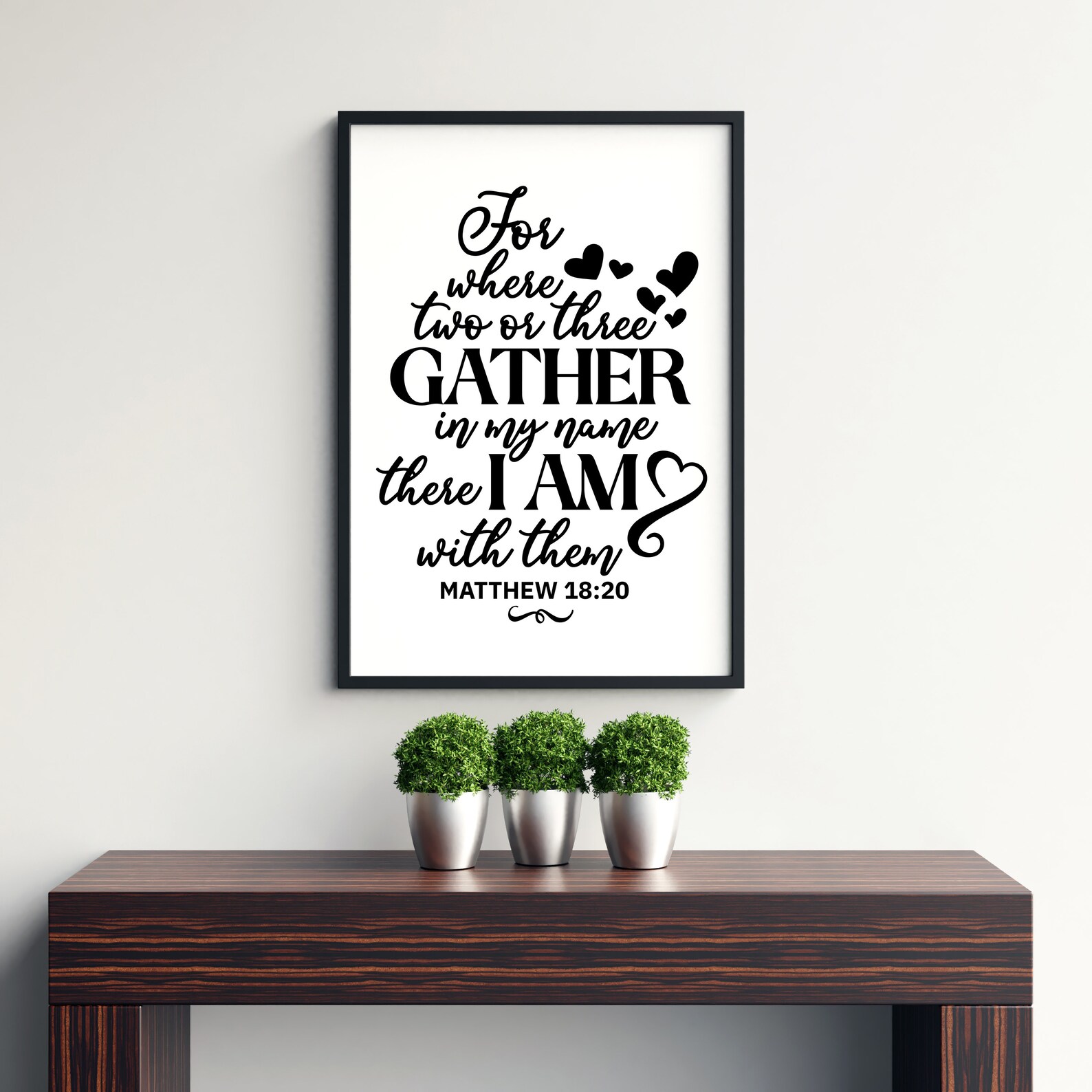 For where two or three gather in my name there i am with them etsy