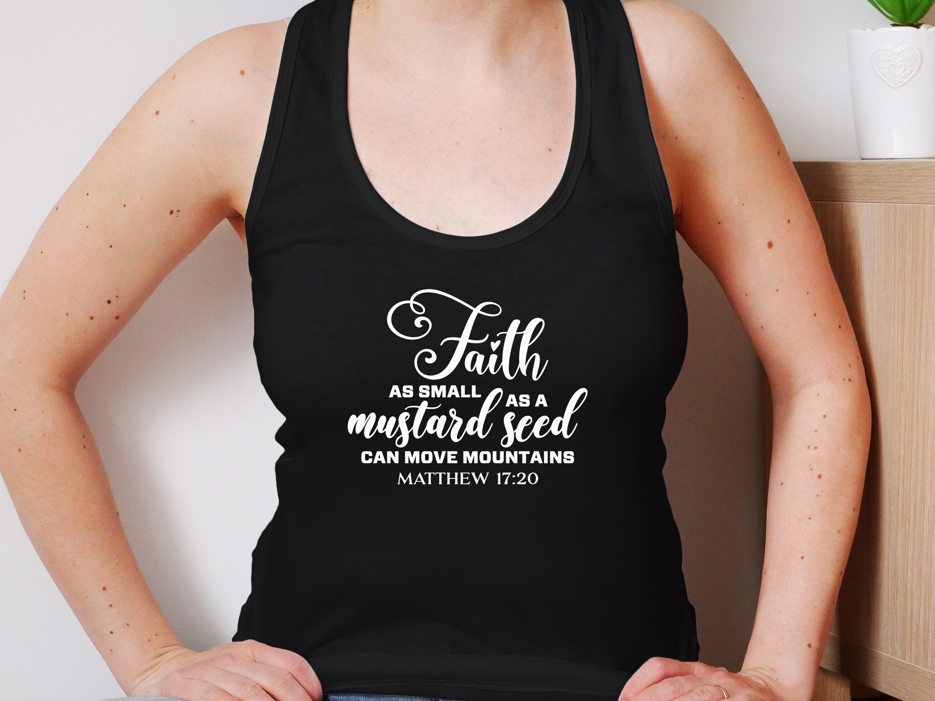Bible Verse Svg, Faith as Small as A Mustard Seed Can Move Mountains ...