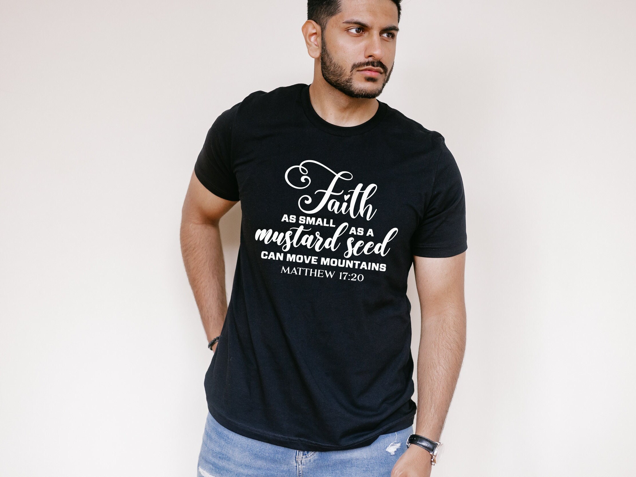 Bible Verse Svg, Faith as Small as A Mustard Seed Can Move Mountains ...