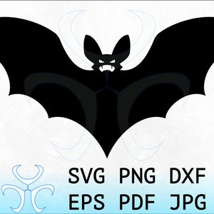 Halloween Bat, Bat Svg, Halloween, Halloween Clipart, Halloween Svg, Animal, Animal Svg, Scary, Halloween Design, Cut File, Instant Download