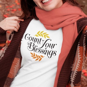 Count Your Blessings SVG | Segen | Selig | Familie | Christlich | Religiös | Sofort Download | Cricut | PNG | Silhouette | Geschnittene Datei