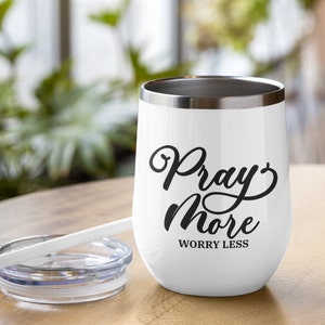 Pray More Worry Less Svg Clipart, Faith, Christian Quote, Prayer, Religious Saying, Cut File, Instant Download For Cricut, PRY