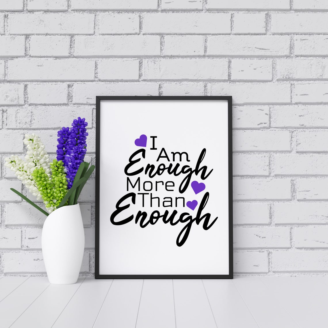 I Am Enough More Than Enough Svg Clipart Design Cut File Girl Etsy