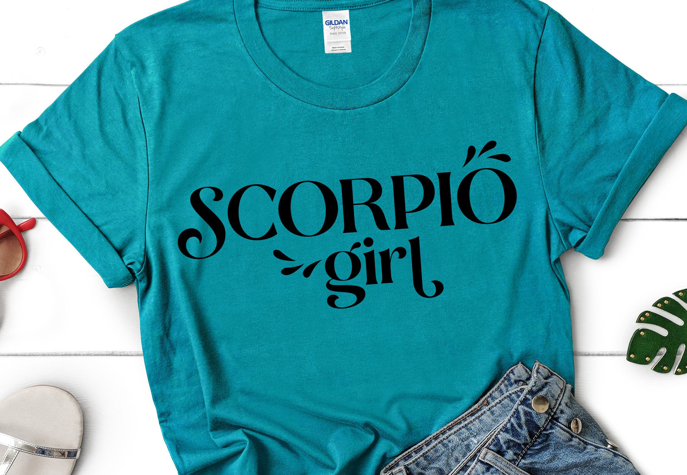 Scorpio Girl Hand Lettered Svg Files For Cricut Scorpio | Etsy