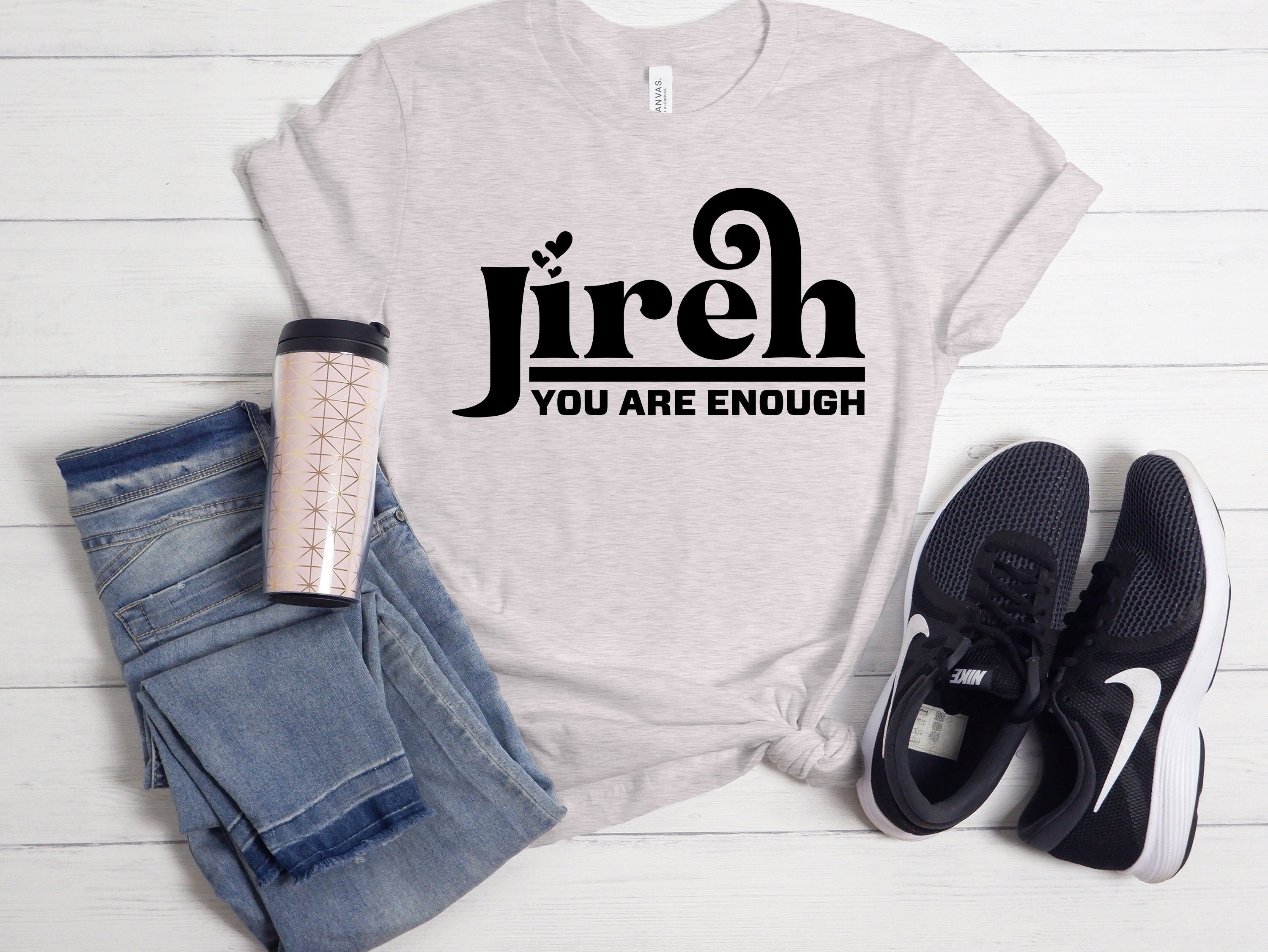 Jireh You Are Enough With Hearts Print and Cut File Svg Png Etsy Ireland