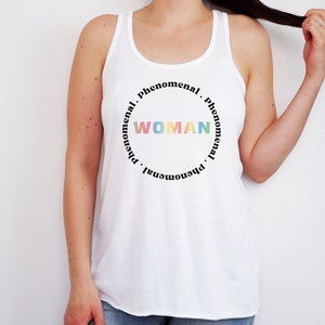 Phenomenal Woman Gradient Color Png JPG Curved Text Design Print File, Girl Quotes Type, Woman Power Blend Typography