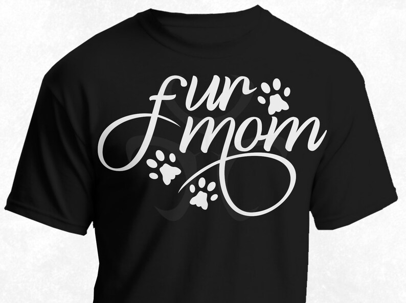 png Fur Baby Instant Download for Cutting Machines like Cricut and Silhouette Fur Mom Pawprint Design SVG Clipart for Pet Lovers