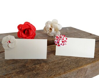 Set of customizable Liberty origami place cards for party and ceremony table decoration