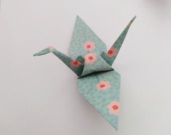 Set van 9 origami-bloemkranen om te personaliseren voor bruilofts- en dooptafeldecoratie en doe-het-zelf-creaties van kindermobielen