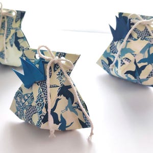 Lot de boîtes à dragées l'envol de la grue en origami pour cadeau invités baptême et décoration de table cérémonie fête