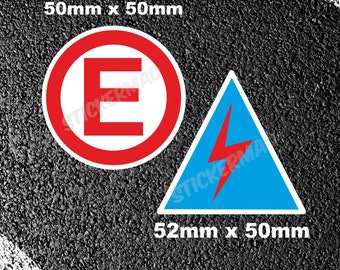 Fire Extinguisher On Board Sticker Decal - Vinyl - Off Road, Race, Safety - WarlordOne
