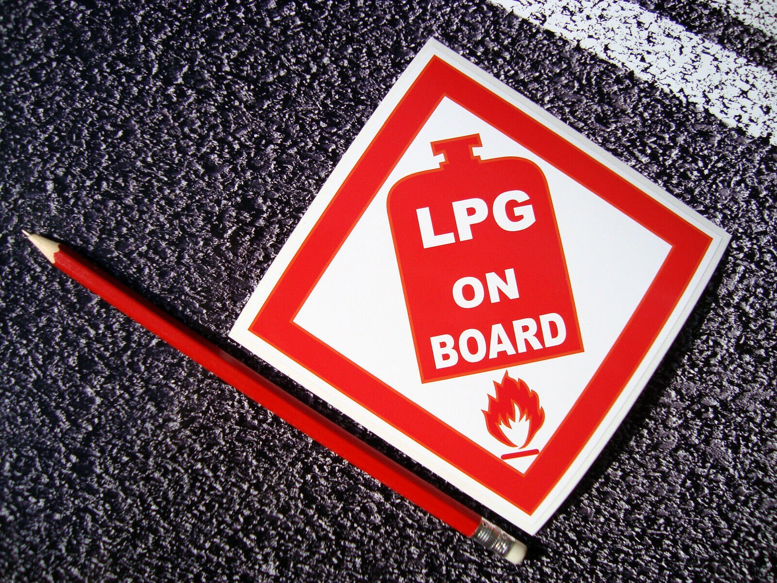 LPG GAS WARNING Sticker / Decal 11cm Caravan Motorhome Work Etsy