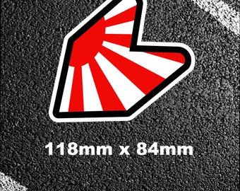 JDM Sun Japan-klistermärke WAKABA Bil-/stötfångare-/fönster-/vinyldekal Drift