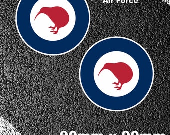 Royal New Zealand Air Force Roundels Stickers Typhoon Phanthom Harrier Jump Jet Lightning BAE Fighter Jet Kiwi  Air Dog Fight Battle