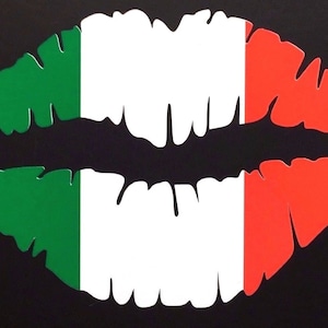 ITALIENISCHE LIPPEN Auto Sticker 12,5cm Wandkunst V8 Mailand Rom Monza Sorrent Amalfi Capri Gardasee