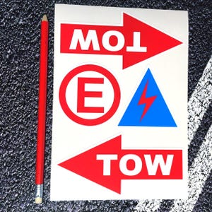 Race Car Electric Extinguisher Tow Arrows MSA Stickers Set of 4 Amateur Racing Car Clubs Rally Preparation