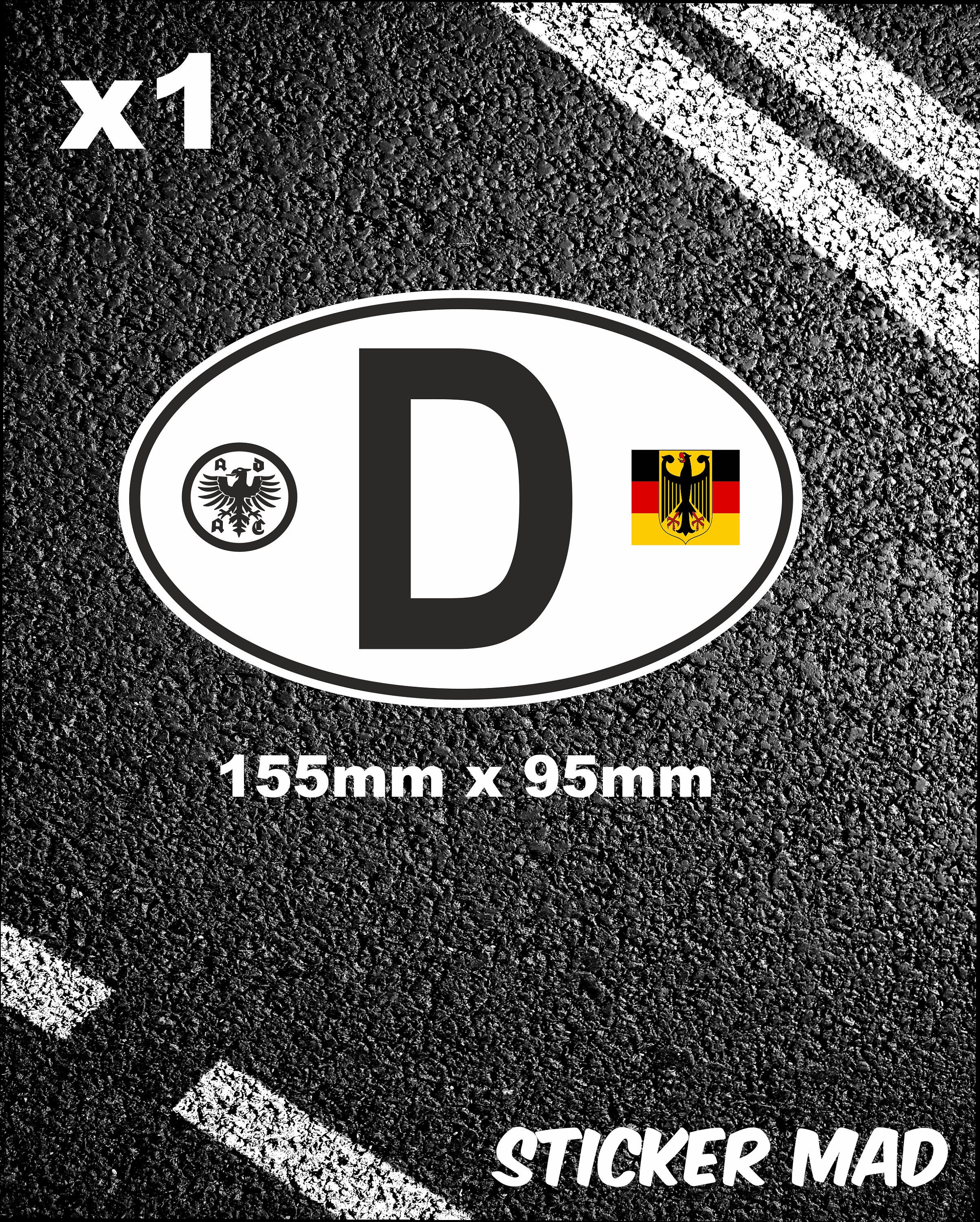 Deutschland auto sticker - .de