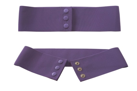 Ceinture Large Style Corset Élastique - Bouton à Pression - Taille 75 Cm - Noir - Neuf