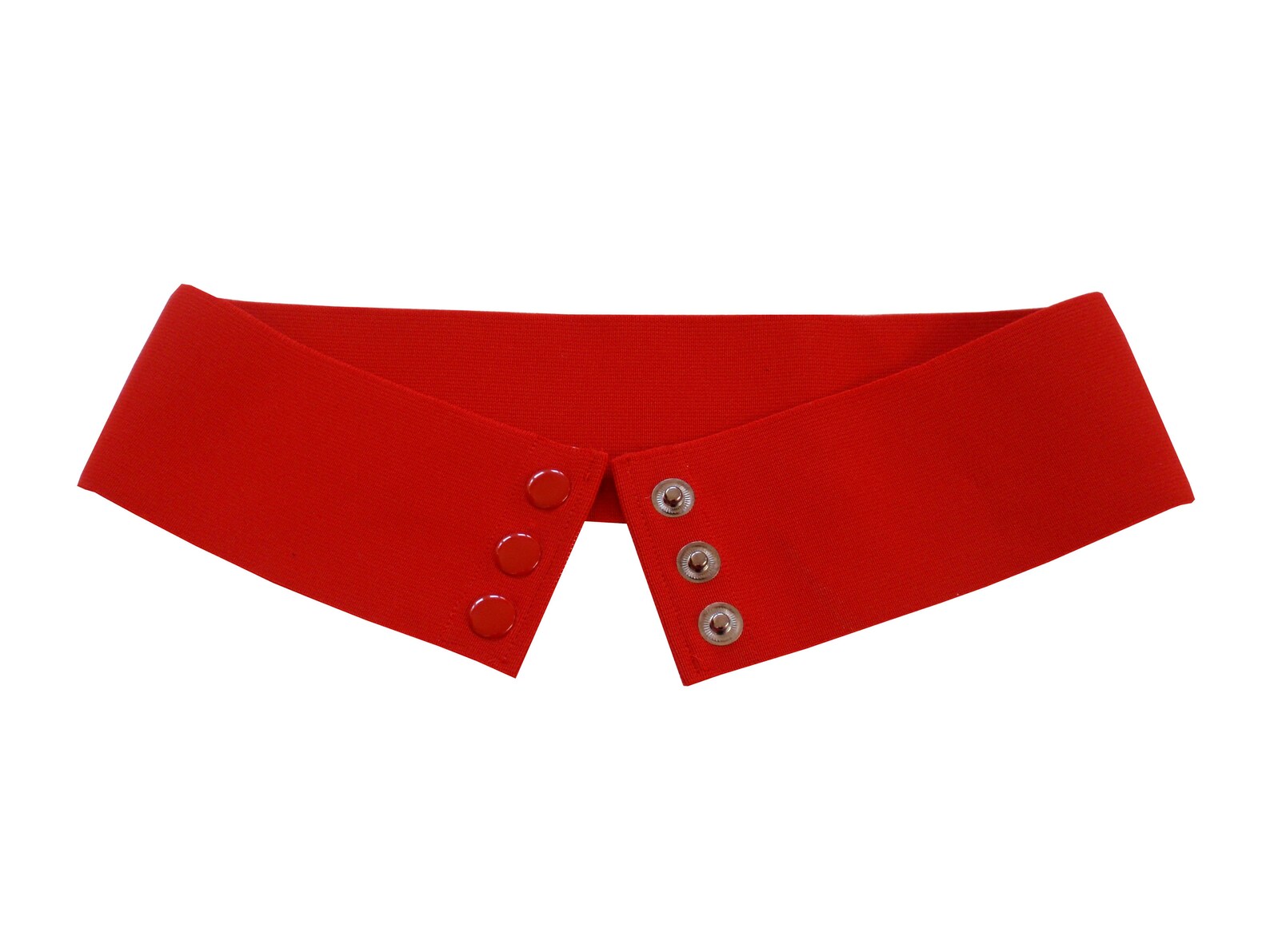 Wide Red Elastic Stretch Corset Snap Belt 8cm Etsy