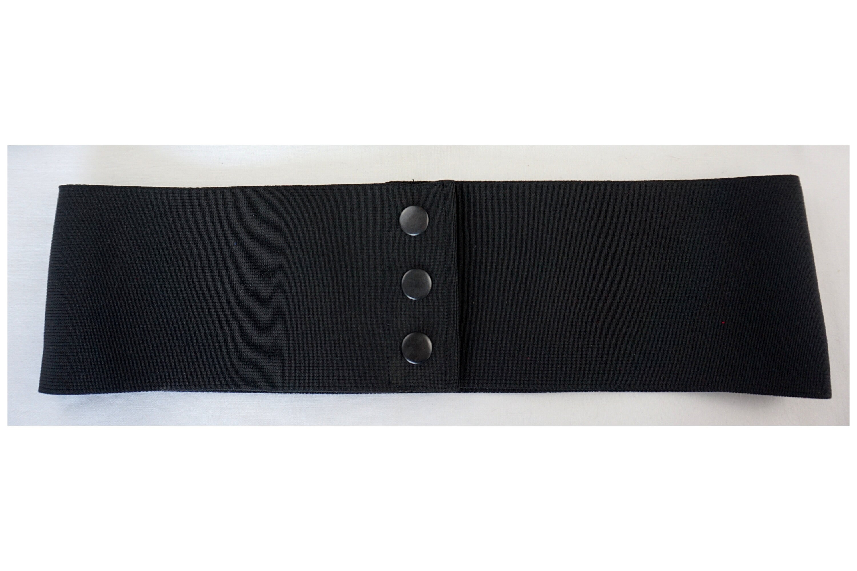 Wide Black Elastic Stret Corset Snap Belt 10cm 4 Inches Etsy