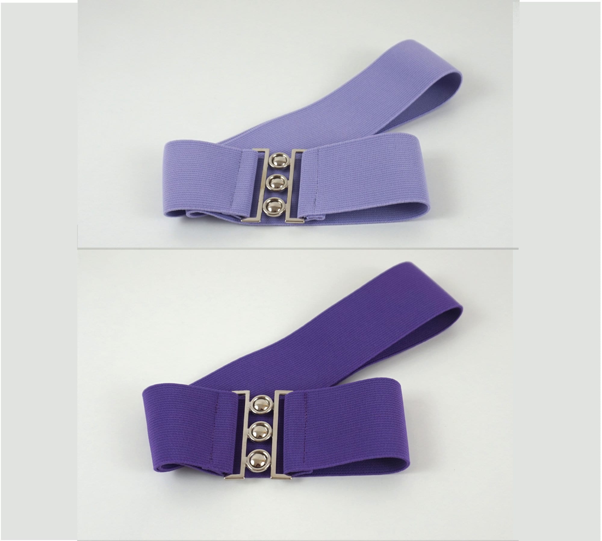 Purple Velcro Fabric Belt