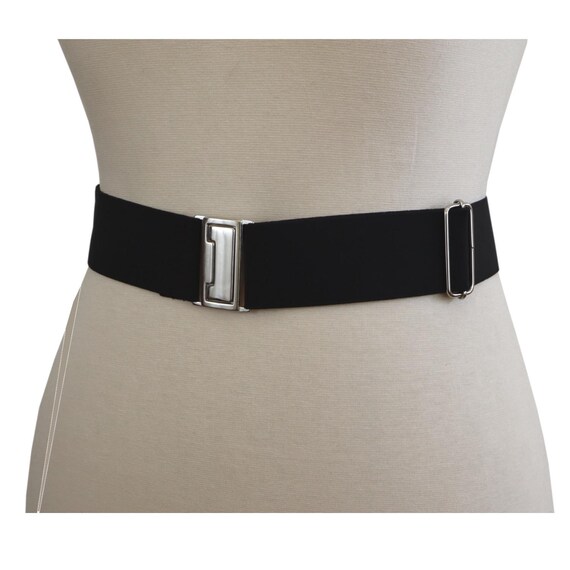 Adjustable Elastic Stretch Black Jacket Belt, - Etsy display picture 1