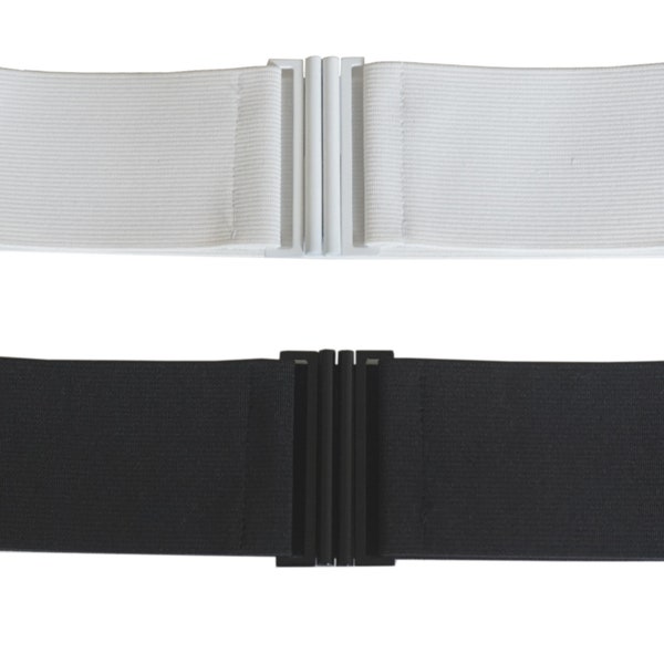 Noir Blanc Large Stretch Ceinture Élastique 7cm