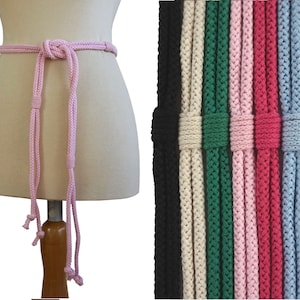 Cotton 2 Ropes  Cord  Belt