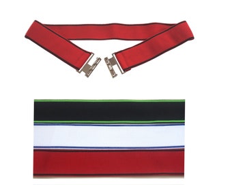 Stretch  belt 4cm wide , metal clasp