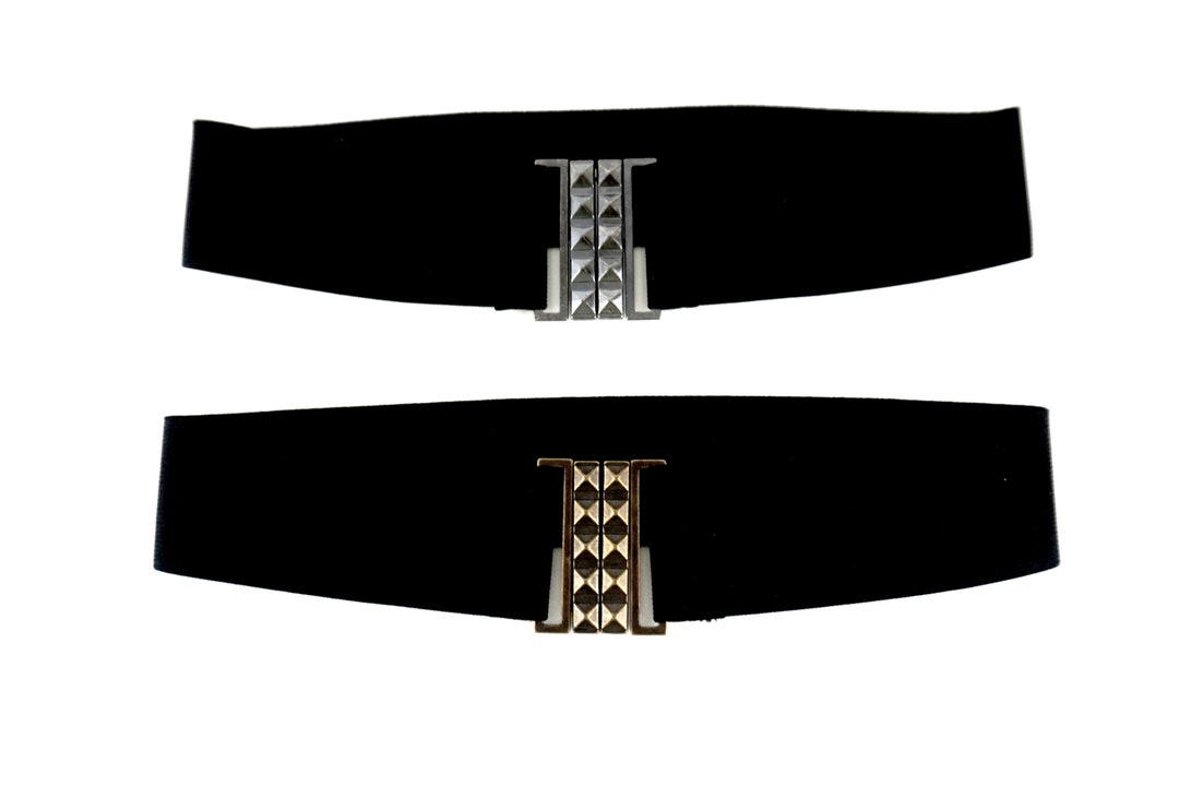Black , Stretch Belt ,metal Clasp XS-XL - Etsy display picture 2