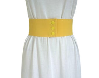 yellow elastic belt