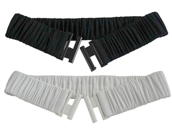 Stretch Black White  Cotton   Belt 5cm