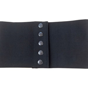 Wide Black Elastic Stret   Corset Snap  Belt - 15cm ( 6 inches)