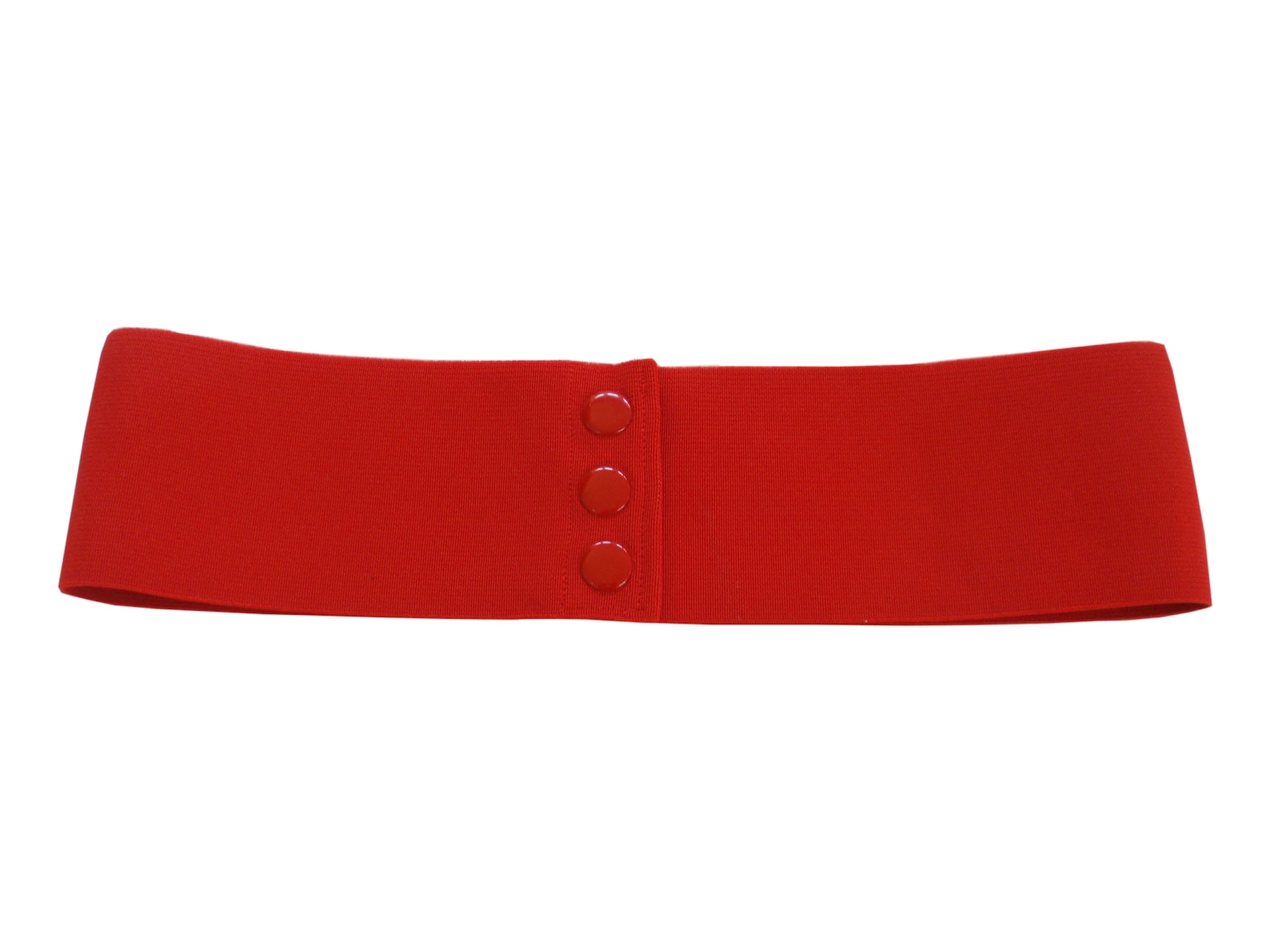 Wide Red Elastic Stretch Corset Snap Belt 8cm Etsy